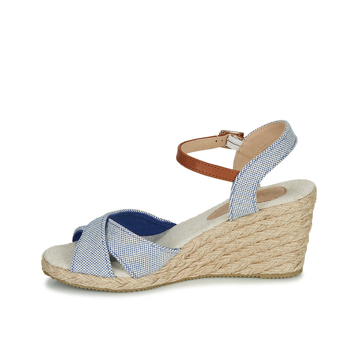 Andre Sandales Femme Pauletta Textile Bleu