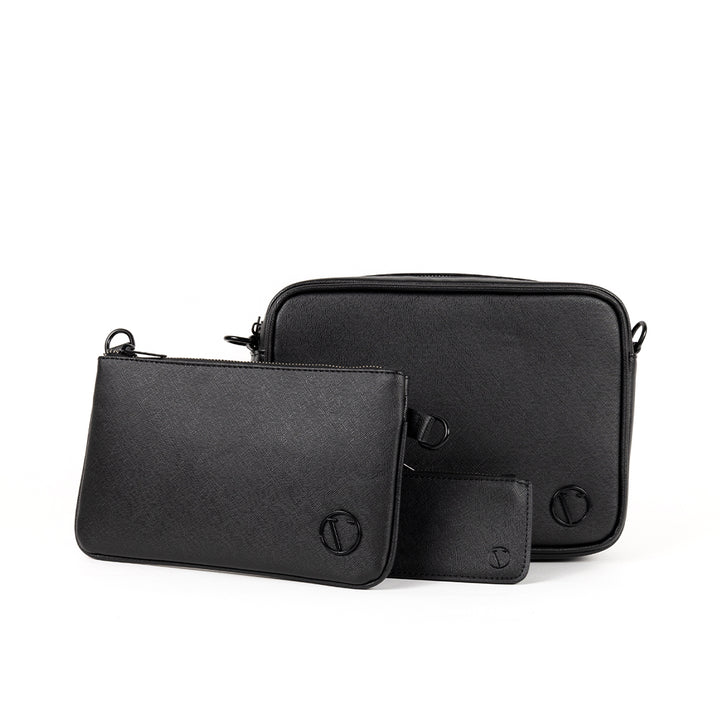 Vo7 Sacoche De Luxe Homme Cuir 3 Piéces
