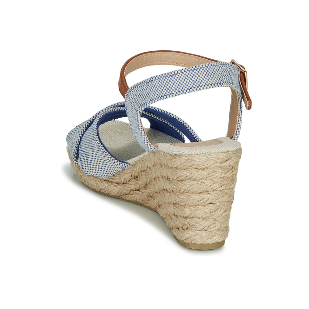 Andre Sandales Femme Pauletta Textile Bleu
