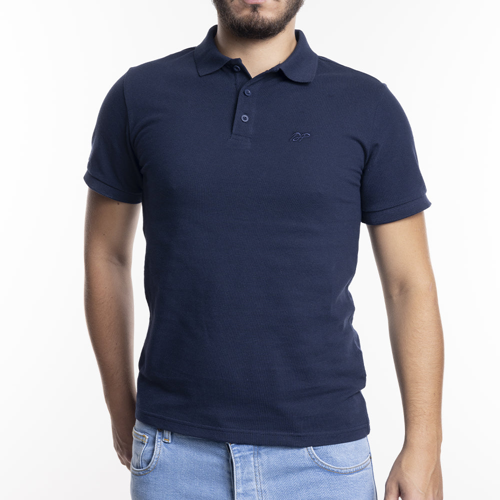 Depart Polo Shirt Homme Regular Navy 100% Coton