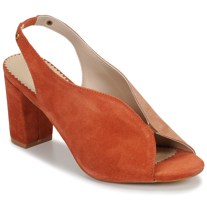 Andre Escarpins Femme Lillusioniste Daim Orange