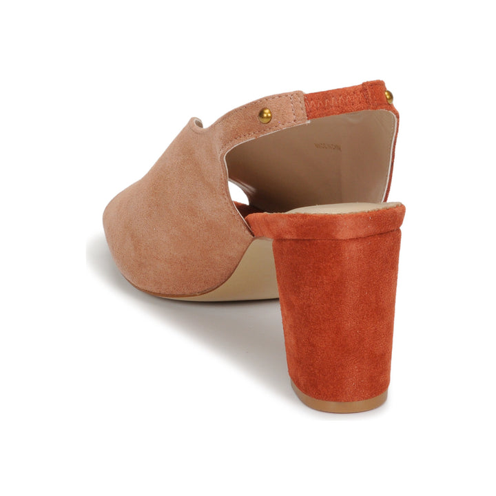 Andre Escarpins Femme Lillusioniste Daim Orange
