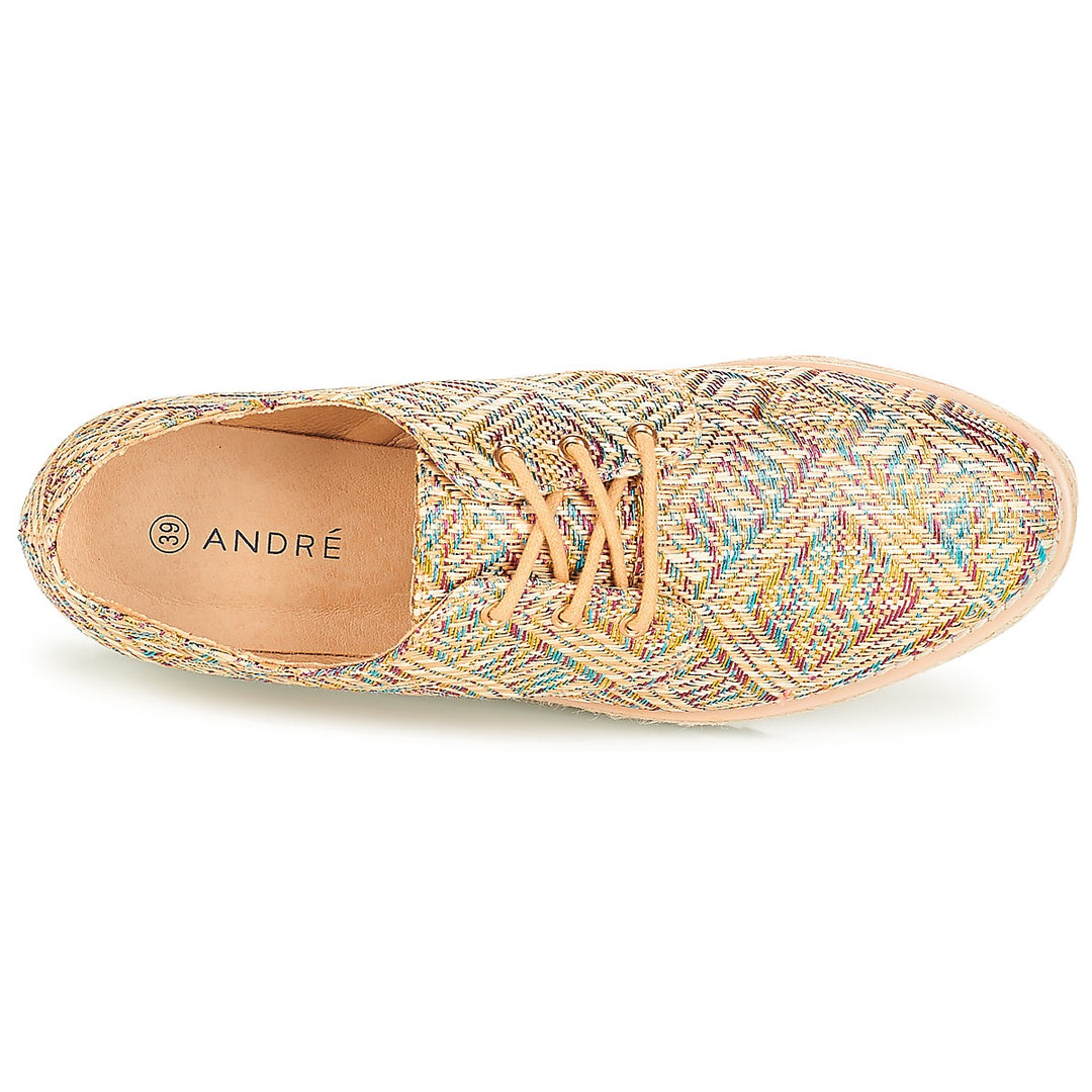 Andre Espadrilles Femme Harmonica Textile Beige