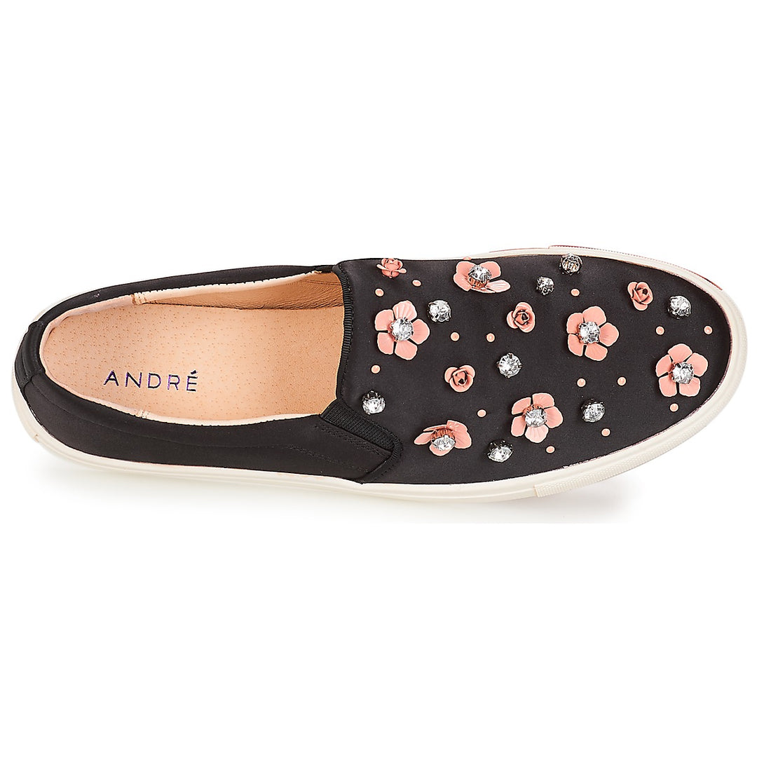 Andre Espadrilles Femme Fresia Textile Noir