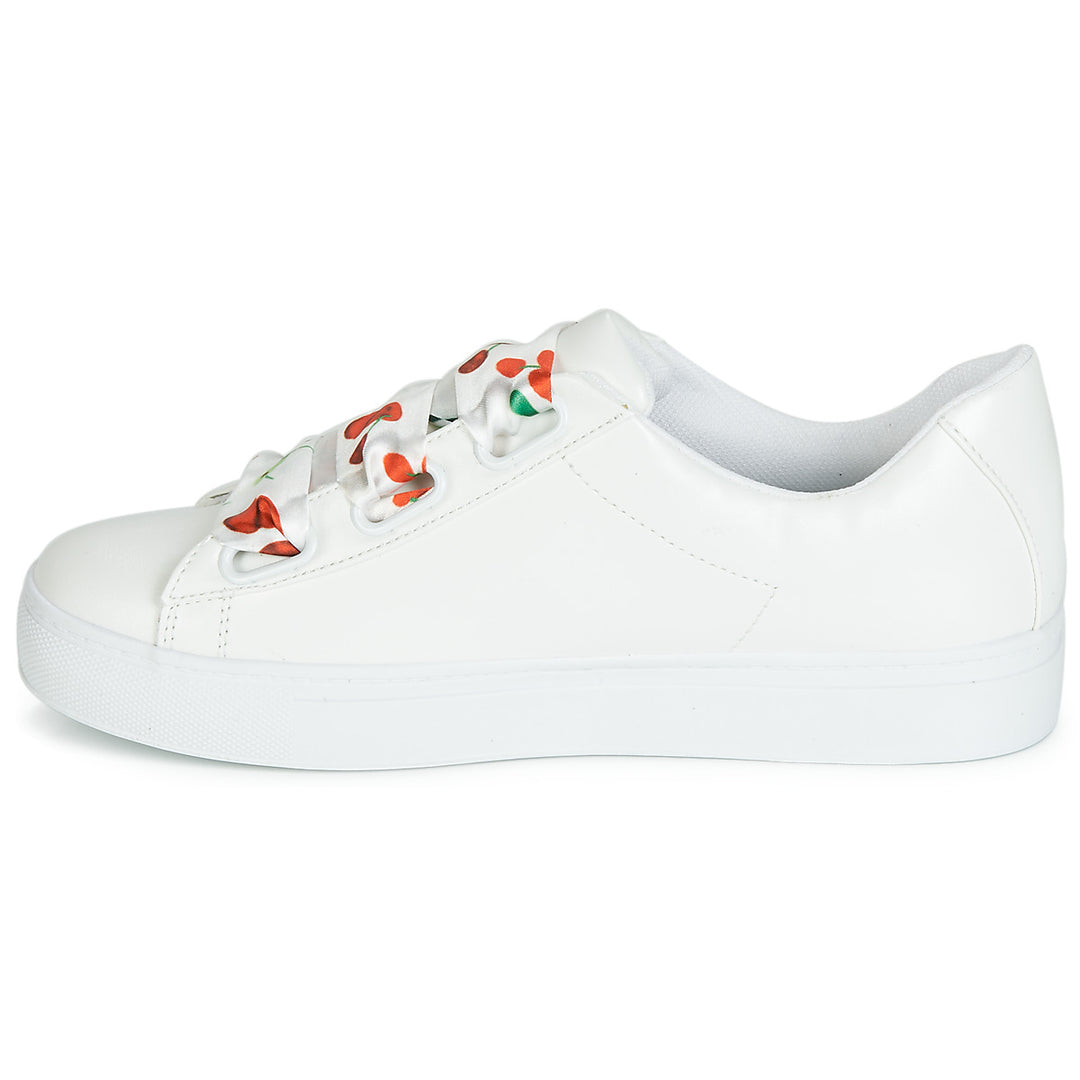 Andre Baskets Femme Solange Cuir Blanc