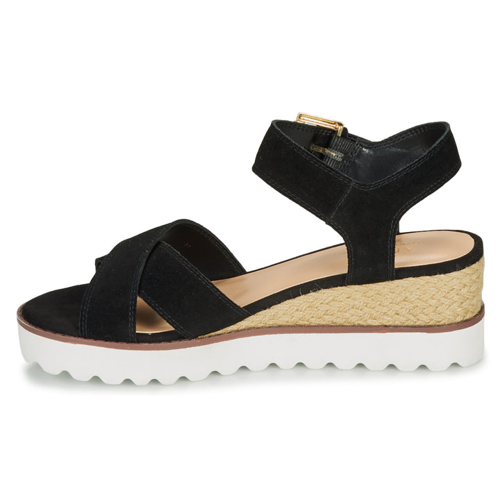 Andre Sandales Femme Daim Noir