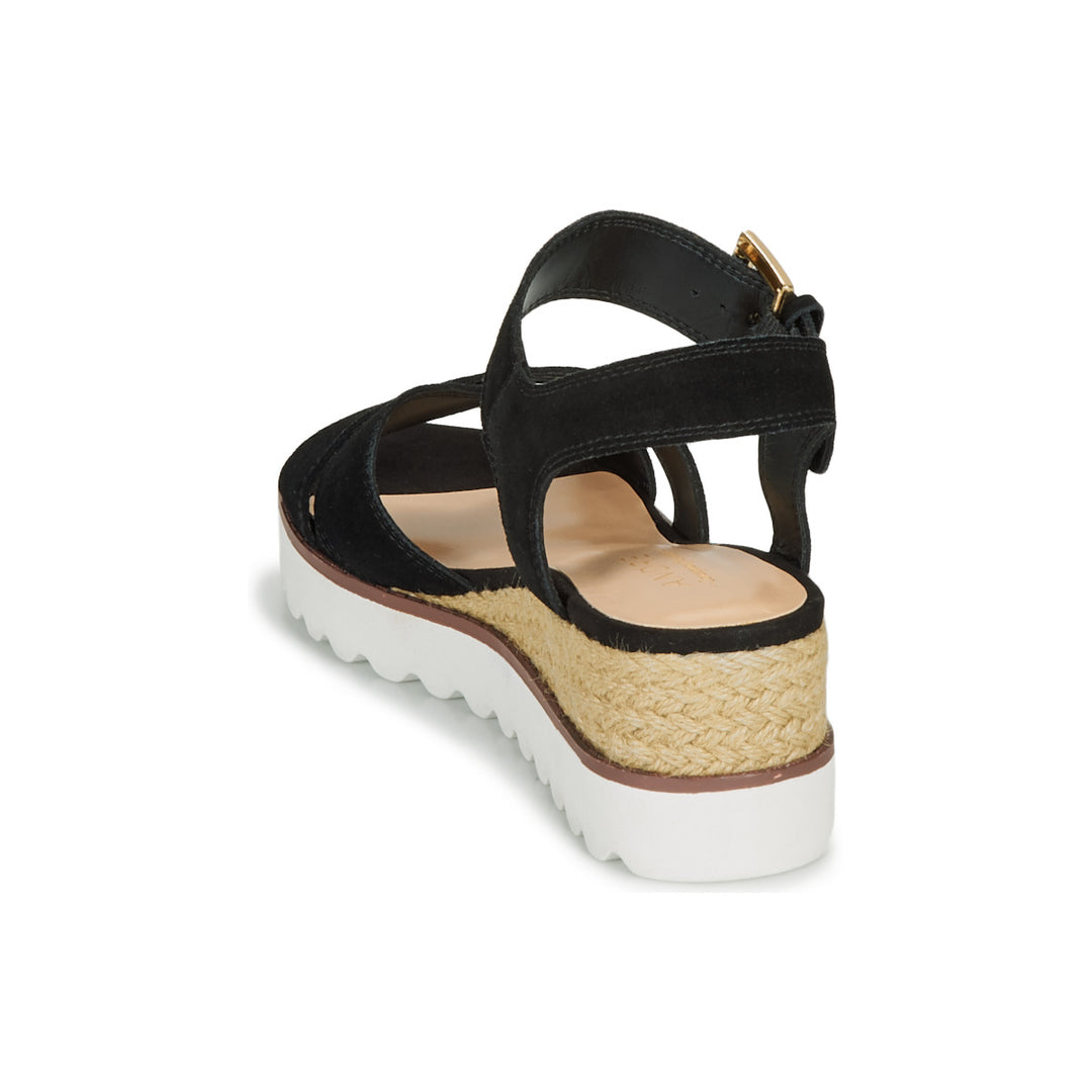 Andre Sandales Femme Daim Noir