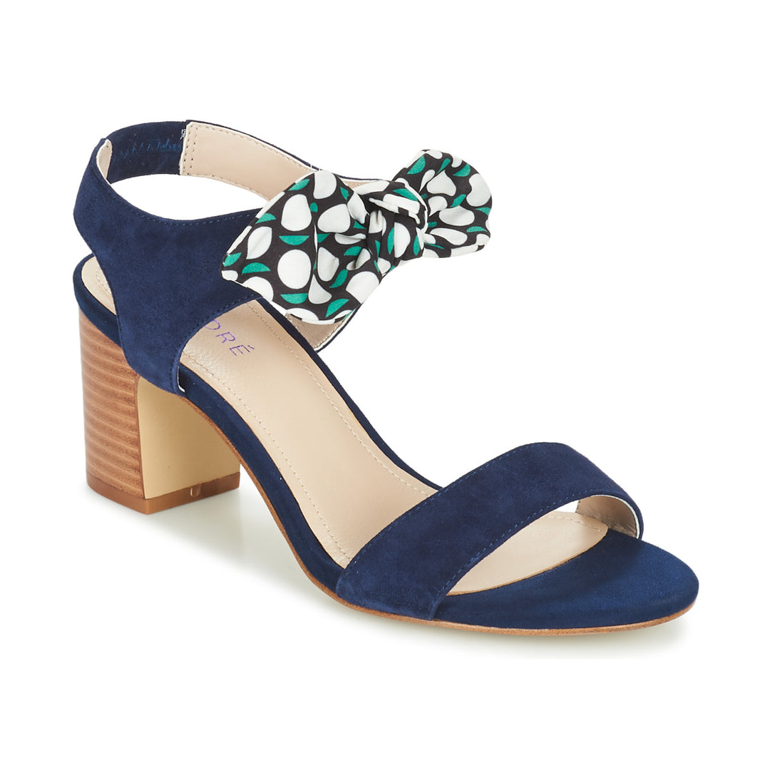 Andre Sandales Femme Supens Daim Bleu