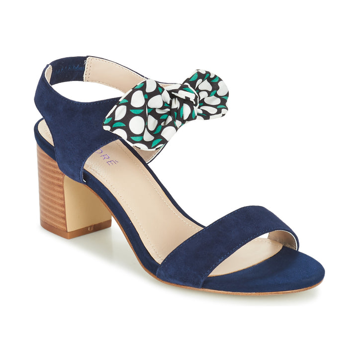Andre Sandales Femme Supens Daim Bleu