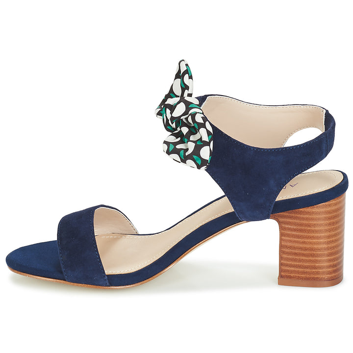 Andre Sandales Femme Supens Daim Bleu