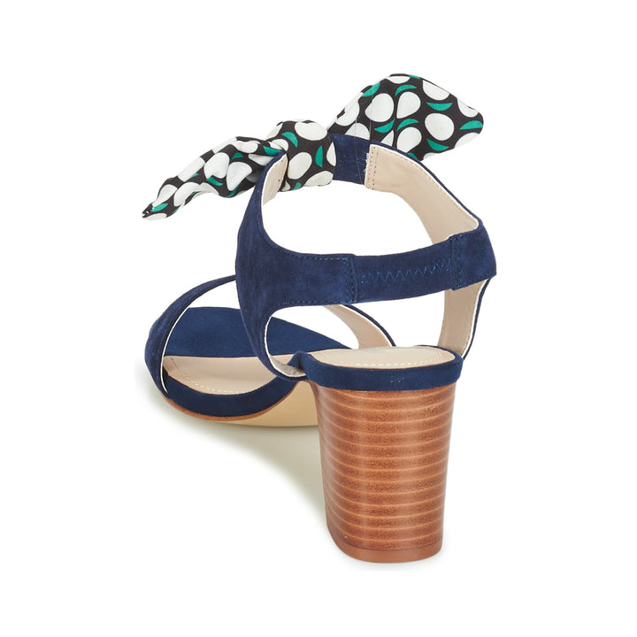 Andre Sandales Femme Supens Daim Bleu