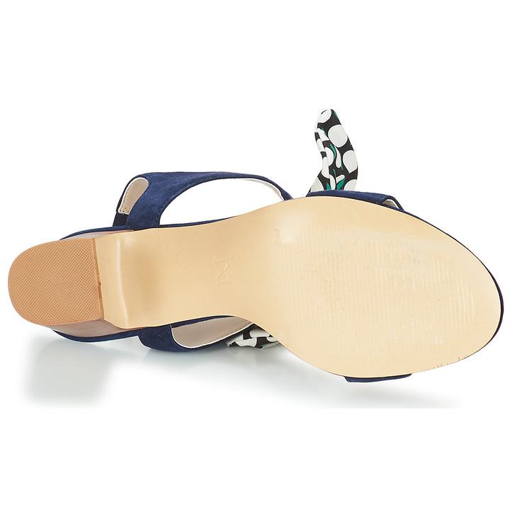 Andre Sandales Femme Supens Daim Bleu
