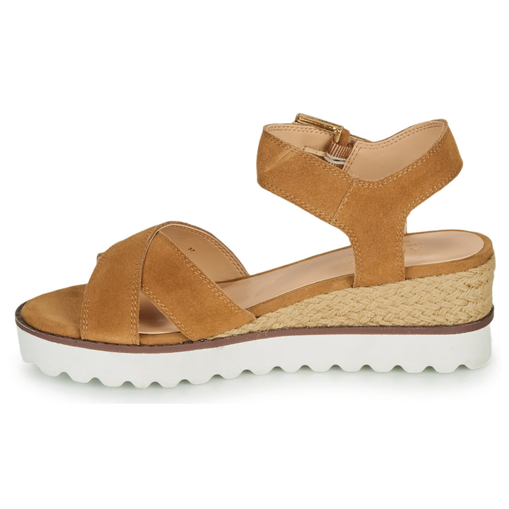 Andre Sandales Femme Daim Marron