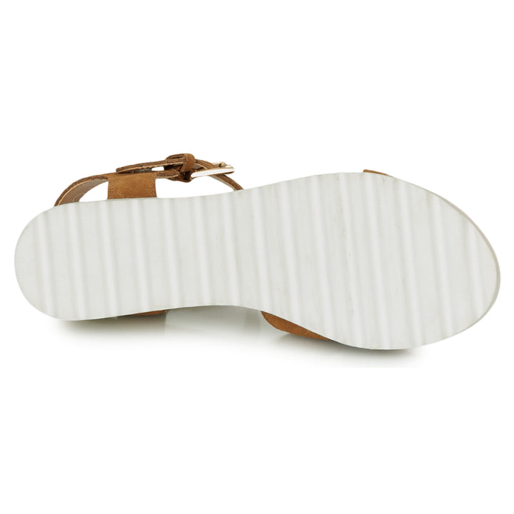 Andre Sandales Femme Daim Marron