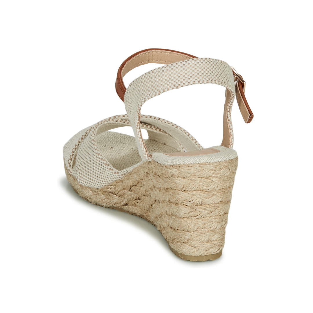 Andre Sandales Femme Pauletta Textile Beige