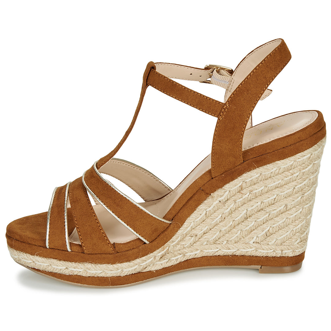 Andre Sandales Femme July Cuir Marron