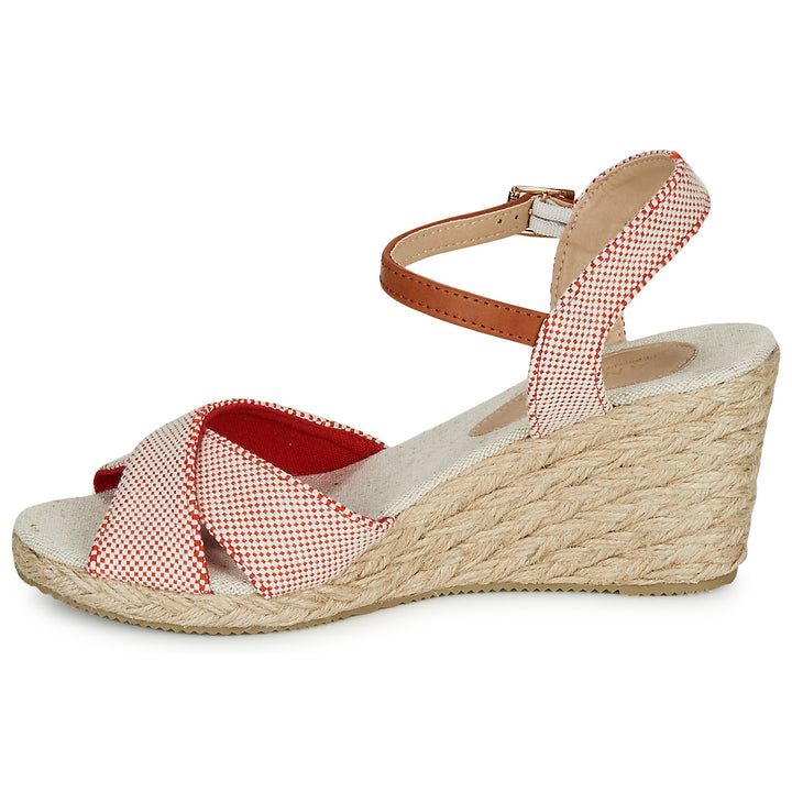 Andre Sandales Femme Pauletta Textile Rouge