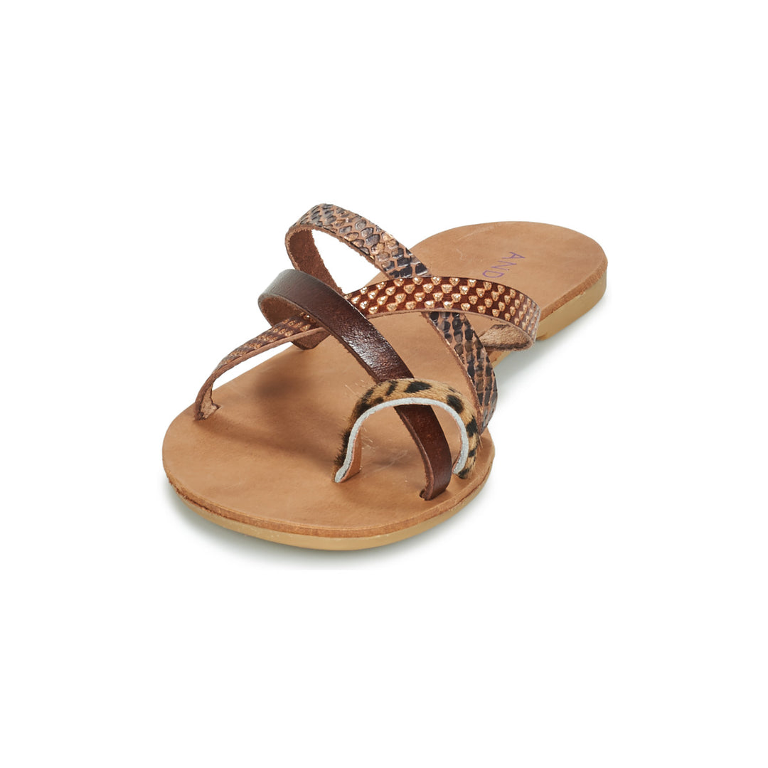 Andre Mules Femme Rye Marron