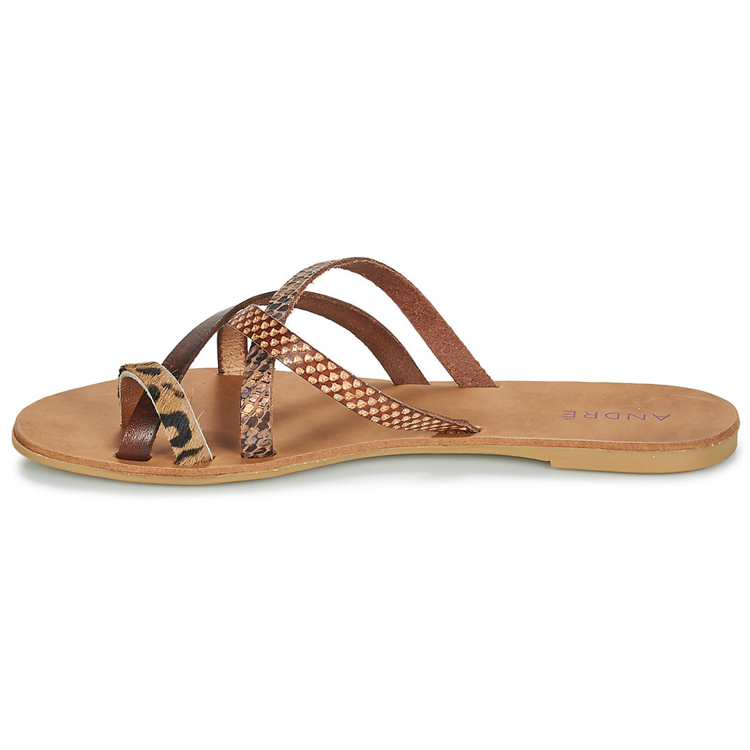 Andre Mules Femme Rye Marron
