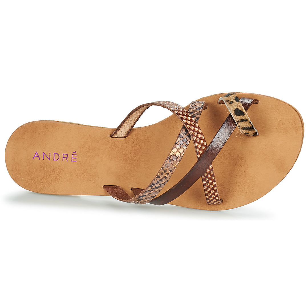 Andre Mules Femme Rye Marron