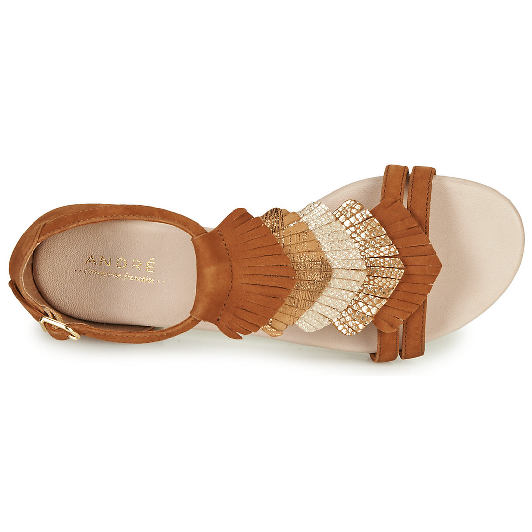 Andre Sandales Femme Briana Daim Marron