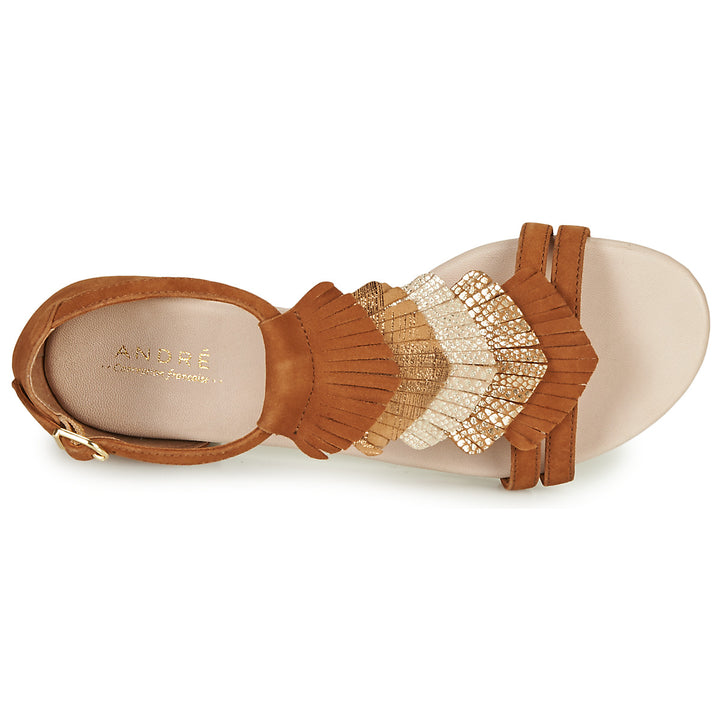 Andre Sandales Femme Briana Daim Marron