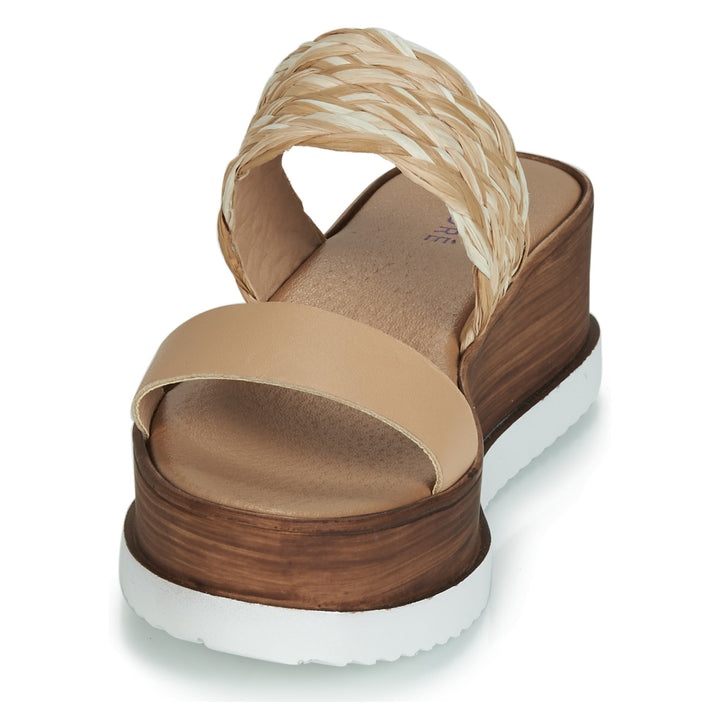 Andre Sabots Femme Romarine Cuir Beige