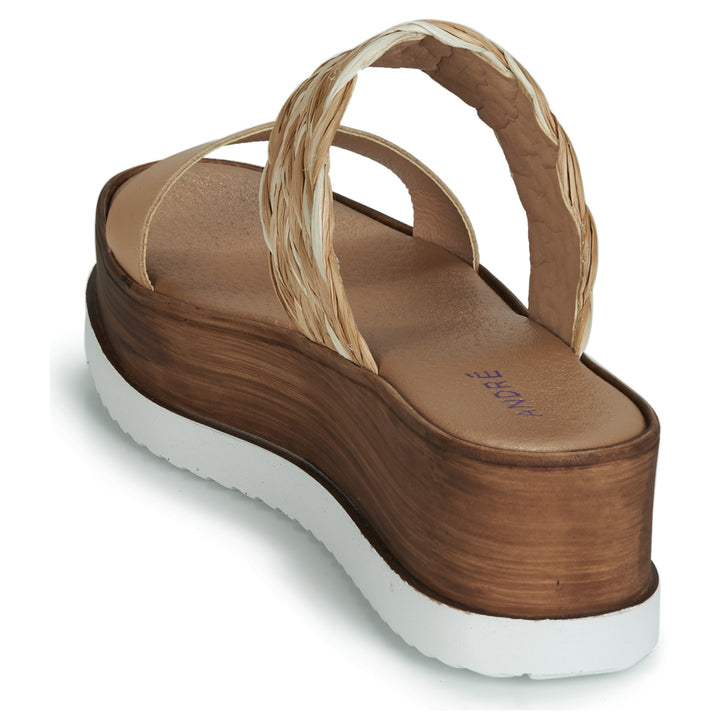 Andre Sabots Femme Romarine Cuir Beige
