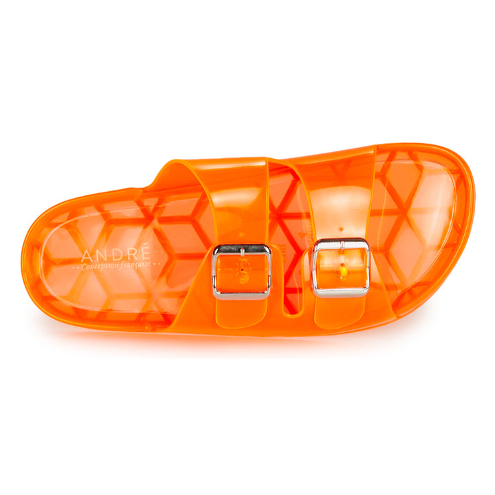 Andre Mules De Plage Femme En Caoutchouc Orange