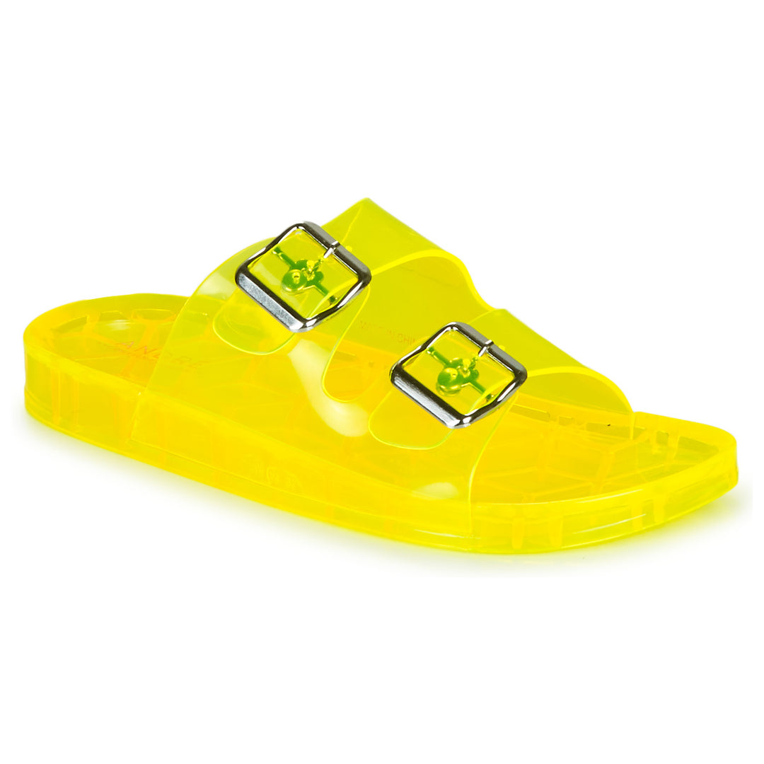 Andre Mules De Plage Femme En Caoutchouc Jaune