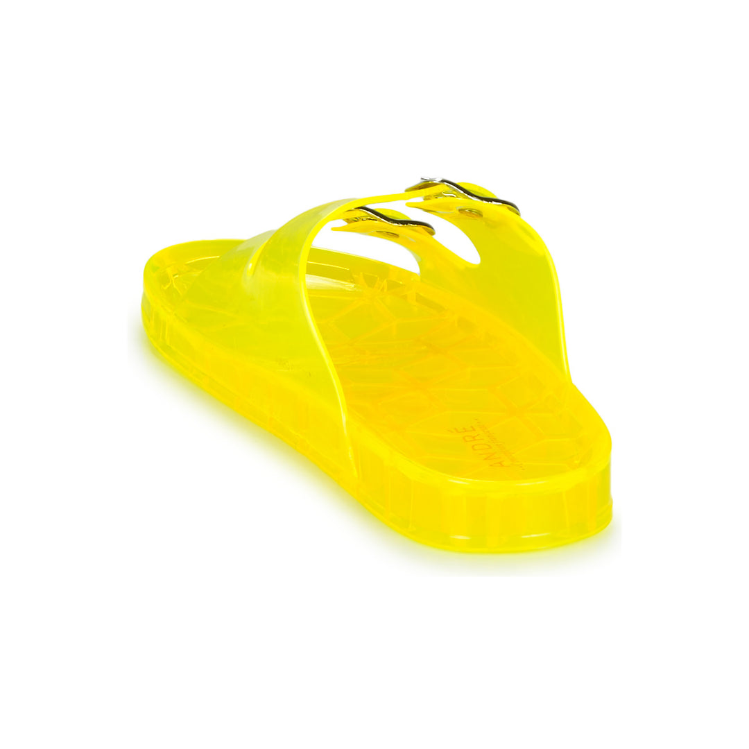 Andre Mules De Plage Femme En Caoutchouc Jaune