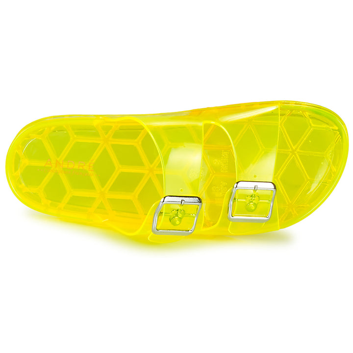 Andre Mules De Plage Femme En Caoutchouc Jaune