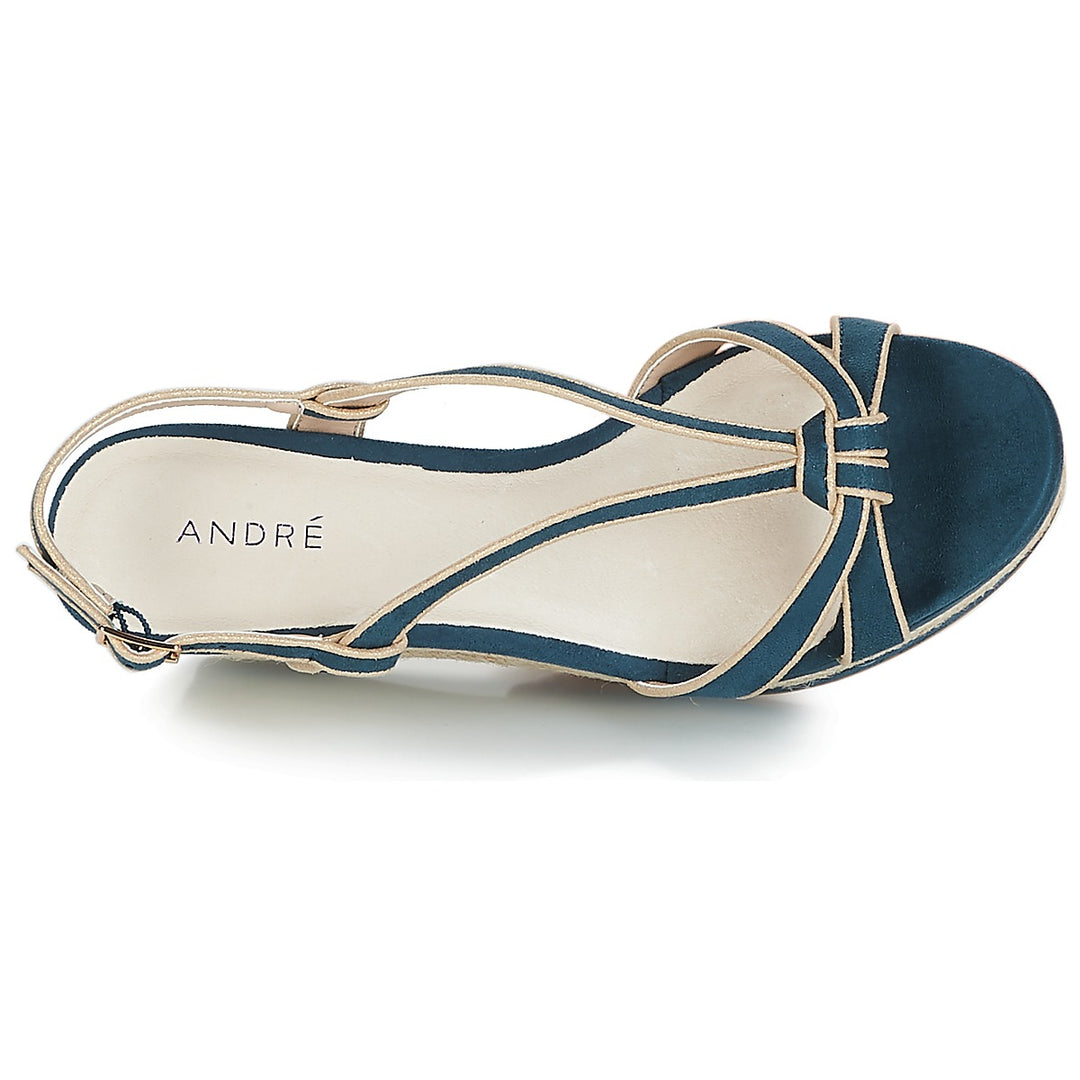 Andre Sandales Femme Tempo Bleu