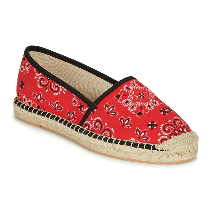 Andre Espadrilles Femme Hadriana Textile Rouge
