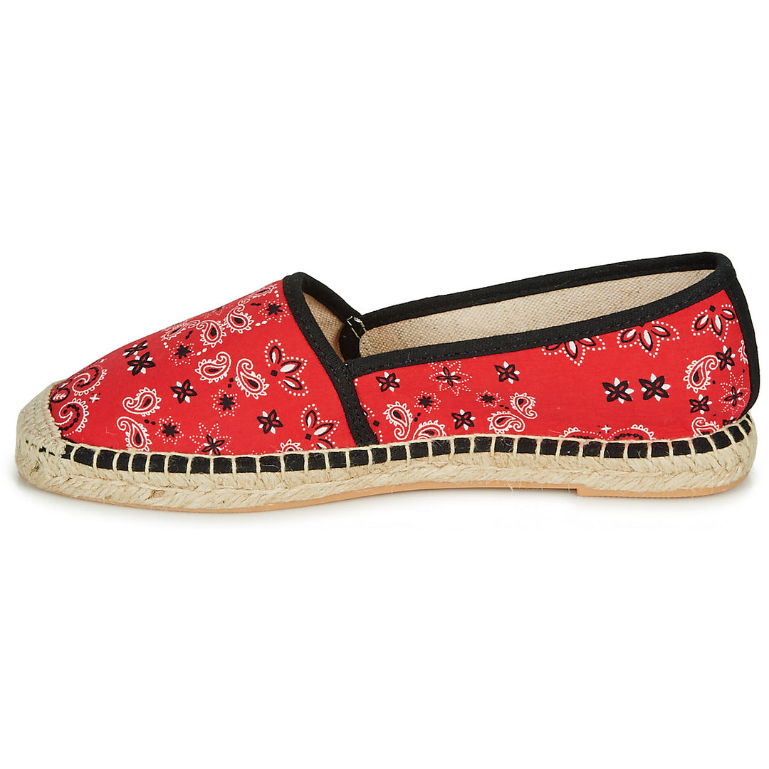 Andre Espadrilles Femme Hadriana Textile Rouge