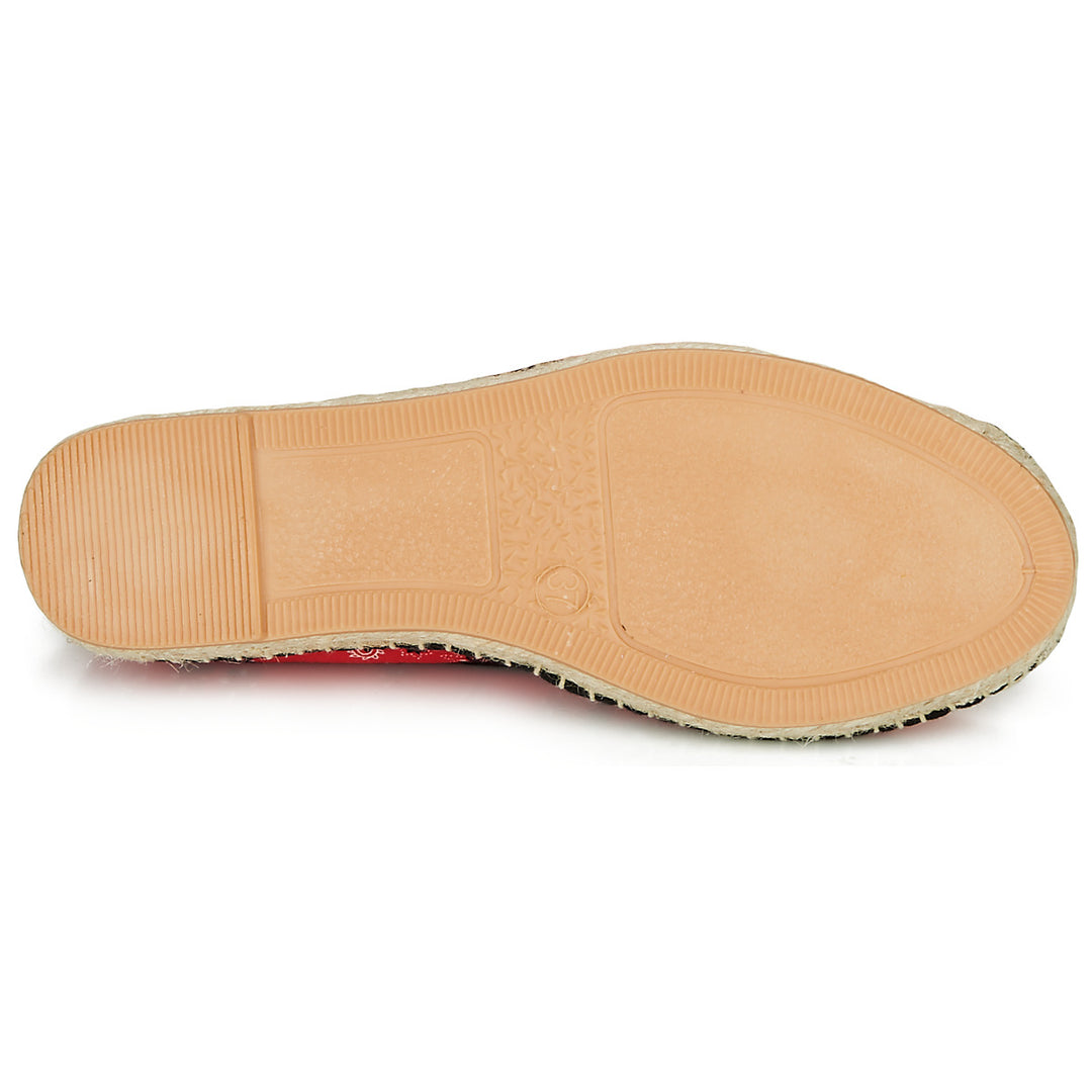 Andre Espadrilles Femme Hadriana Textile Rouge