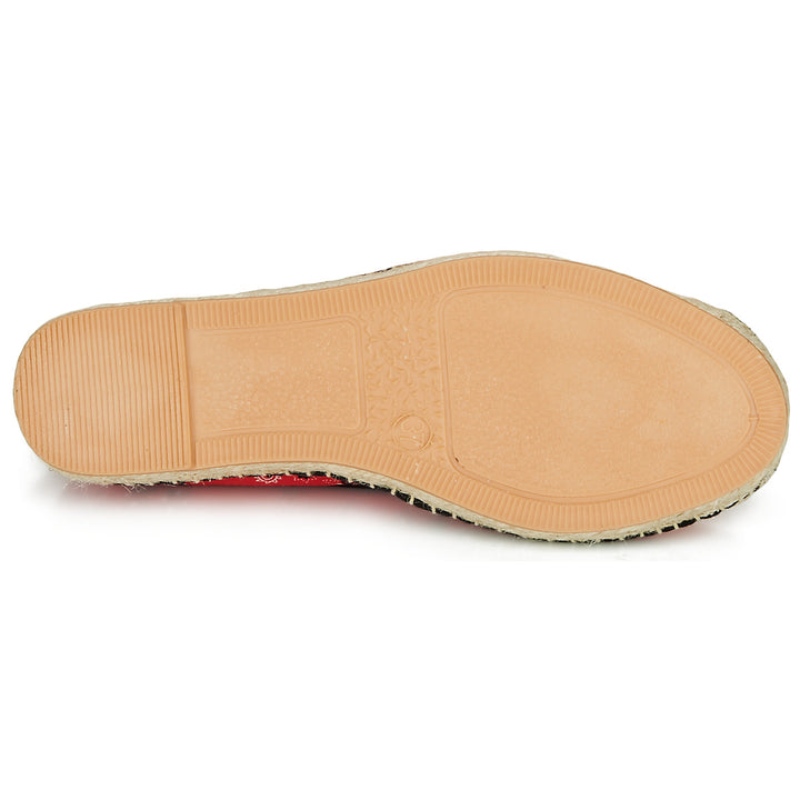 Andre Espadrilles Femme Hadriana Textile Rouge