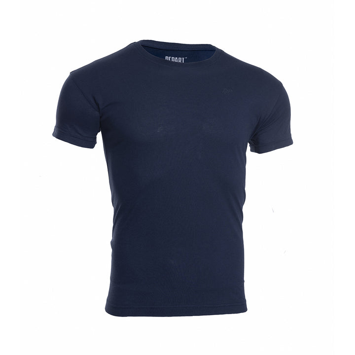 Depart T-Shirt Homme Bleu 100% Coton Simple
