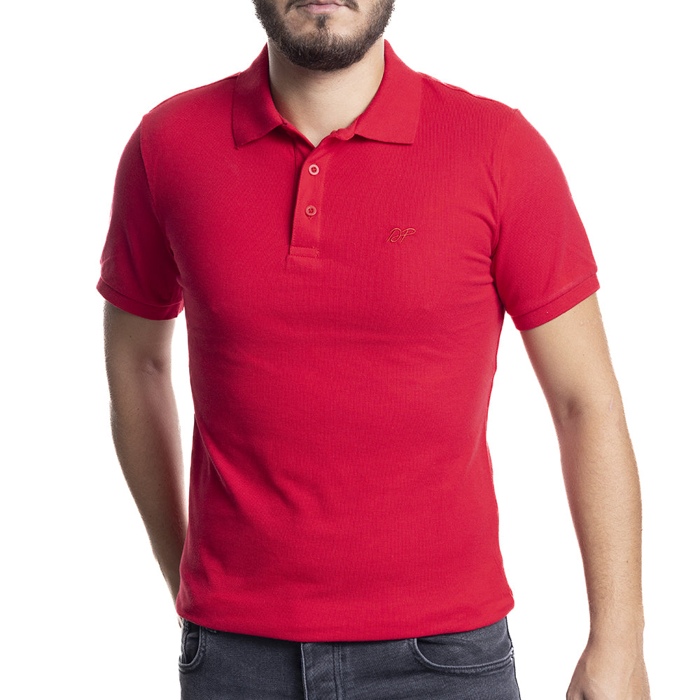 Depart Polo Shirt Homme Regular Rouge 100% Coton