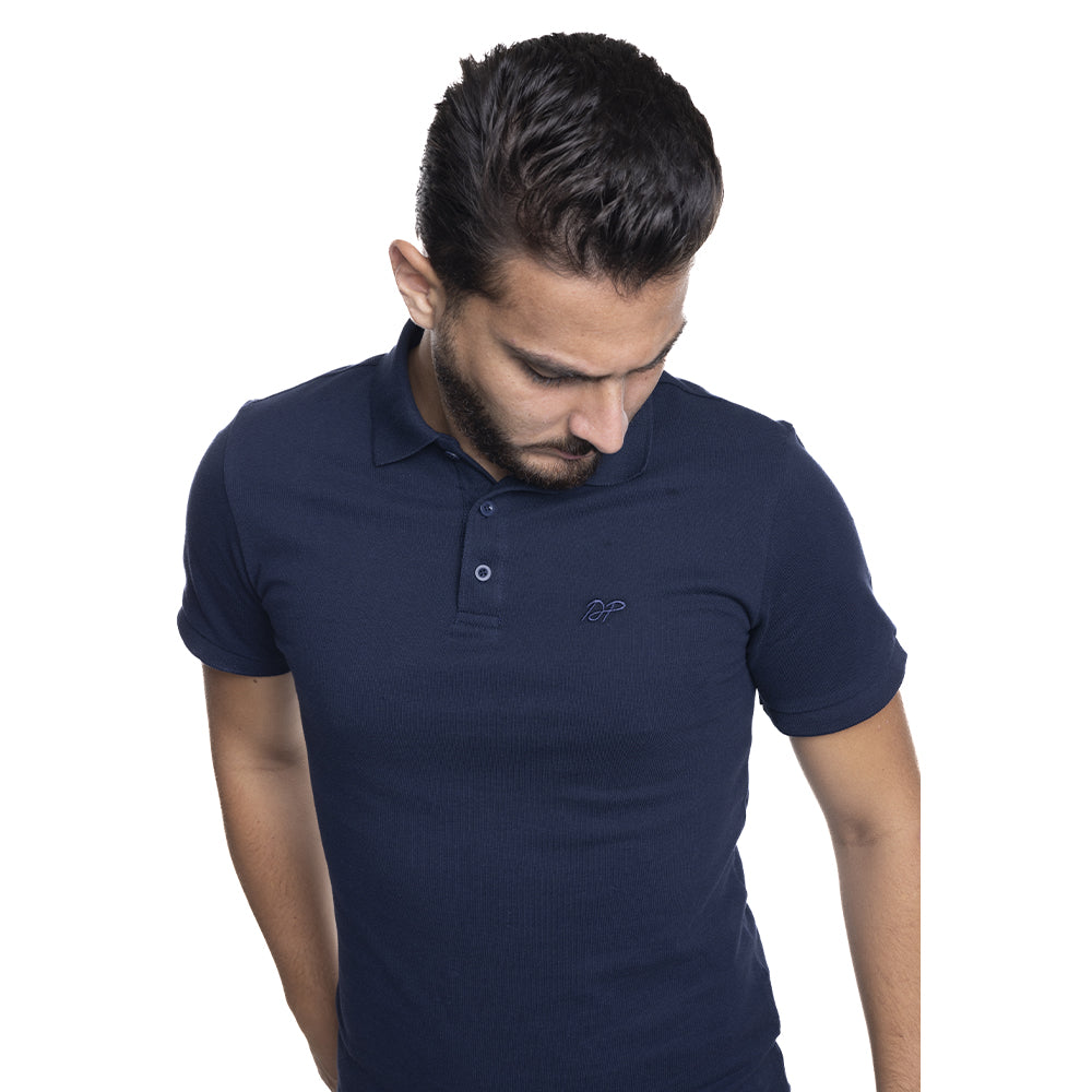 Depart Polo Shirt Homme Regular Navy 100% Coton