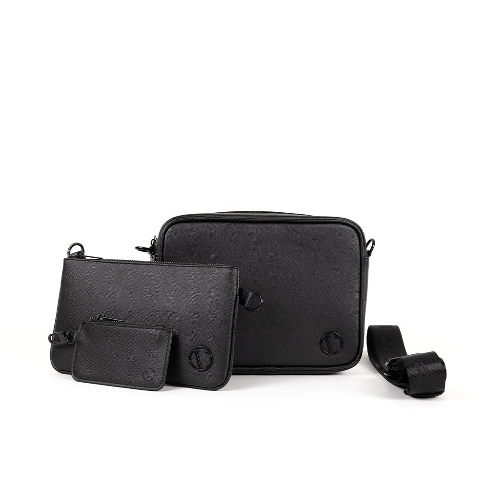 Vo7 Sacoche De Luxe Homme Cuir 3 Piéces