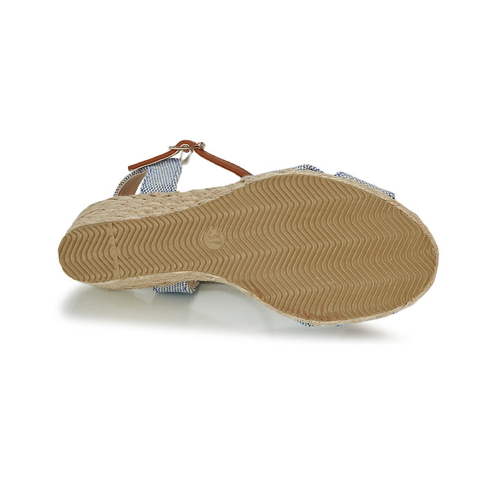 Andre Sandales Femme Pauletta Textile Bleu