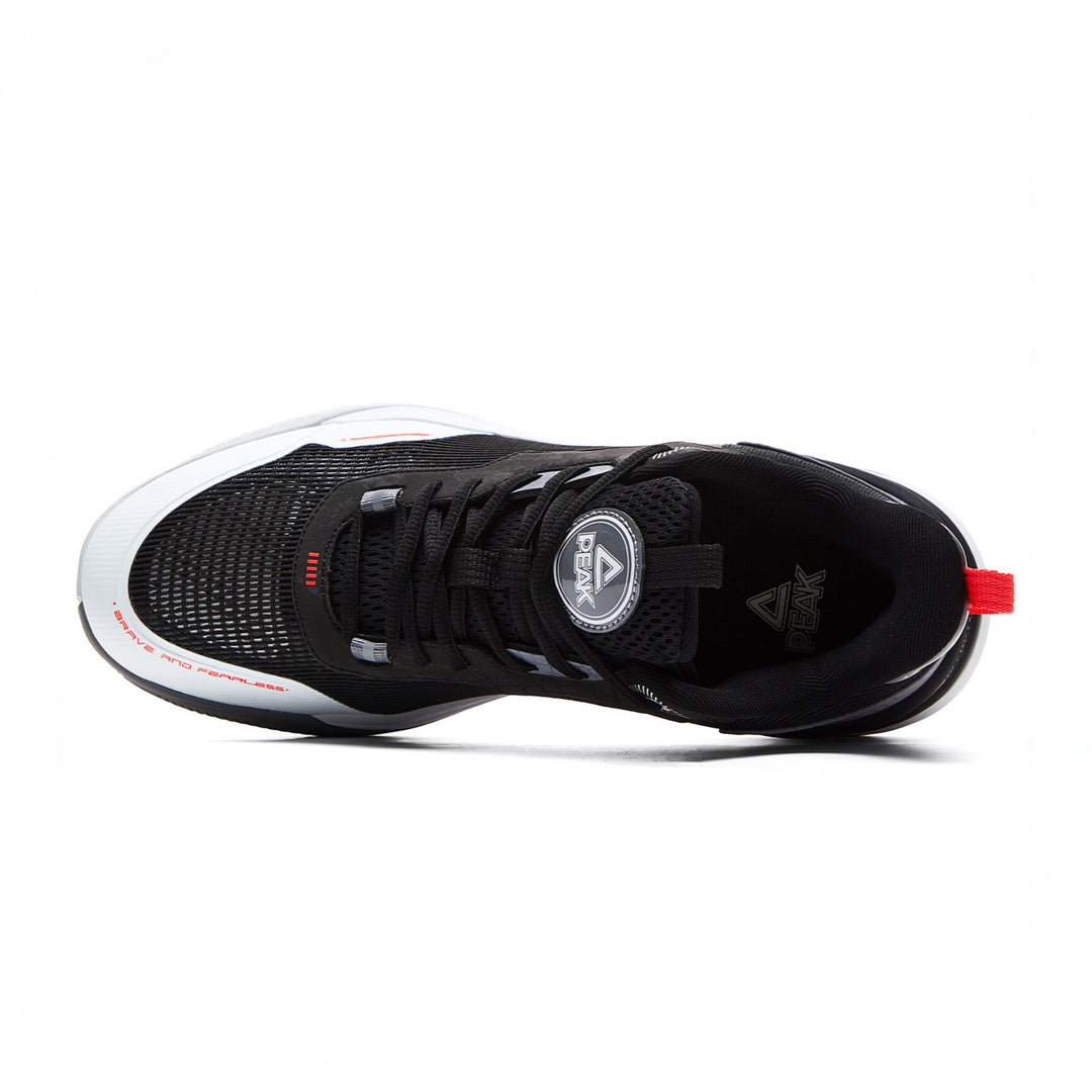 Peak Taichi Basketball Match Shoes-Black/White