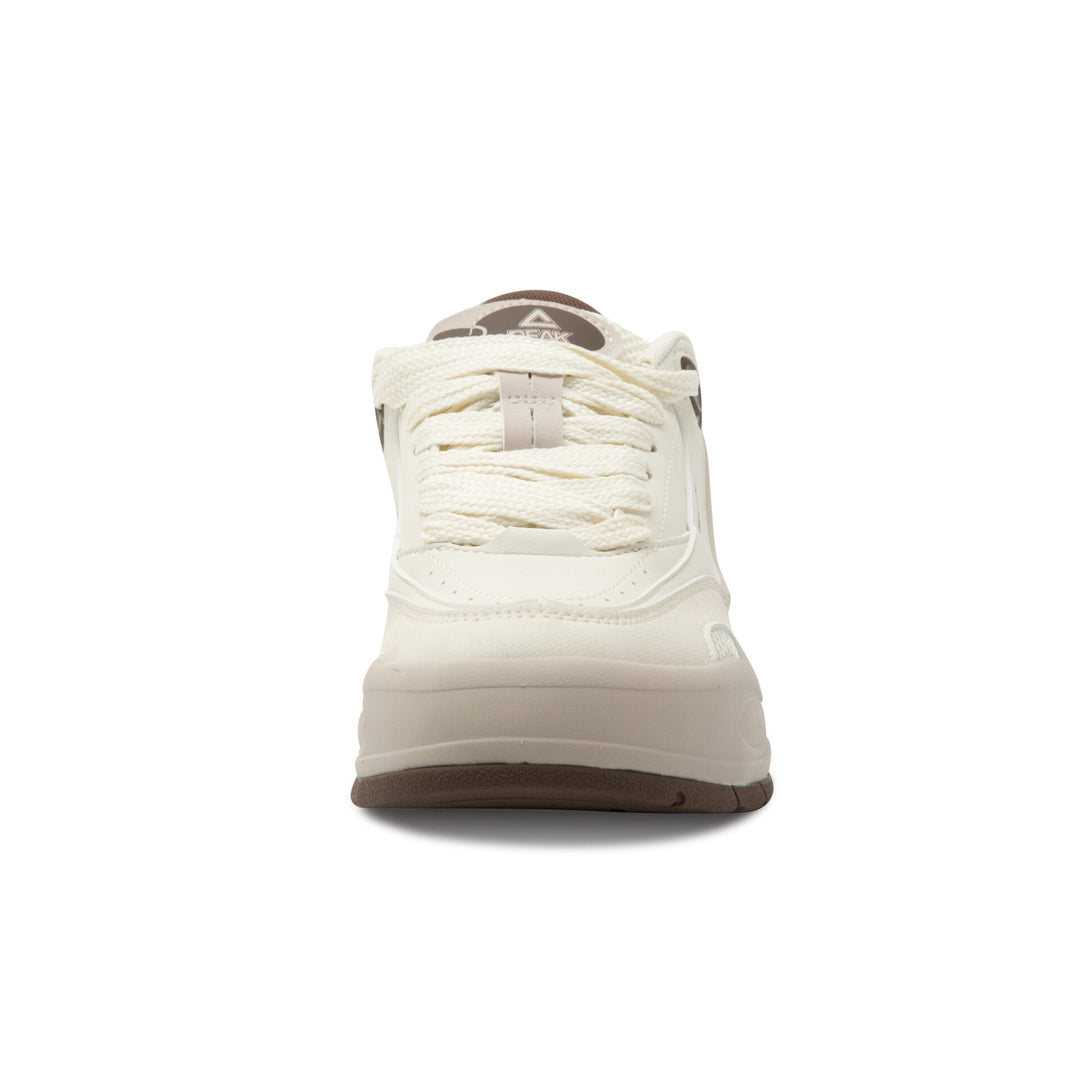 Peak Taichi Casual Shoes Canvas White/Brown