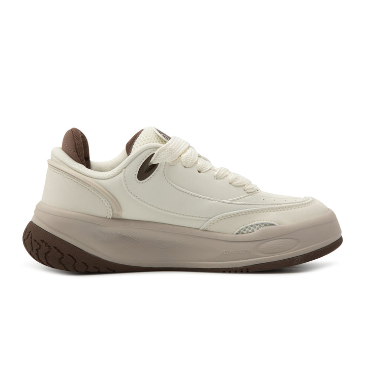Peak Taichi Casual Shoes Canvas White/Brown