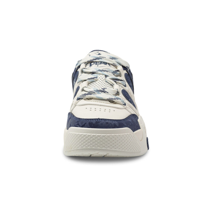 Peak Taichi Casual Shoes Milky White/Navy