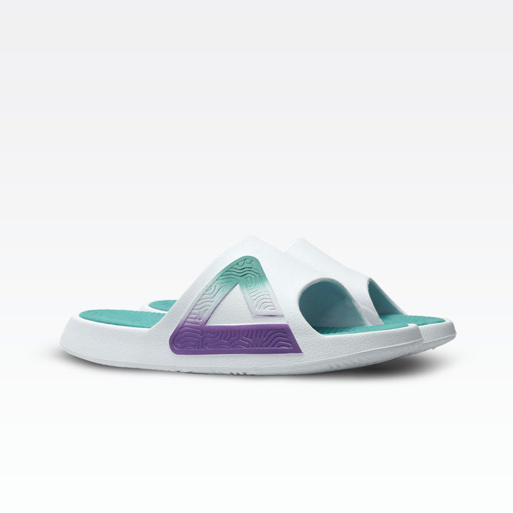 Peak Taichi Slippers White/Bright Turquoise