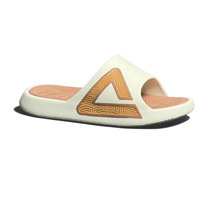 Peak Taichi Slippers Canvas White/Toffee Brown
