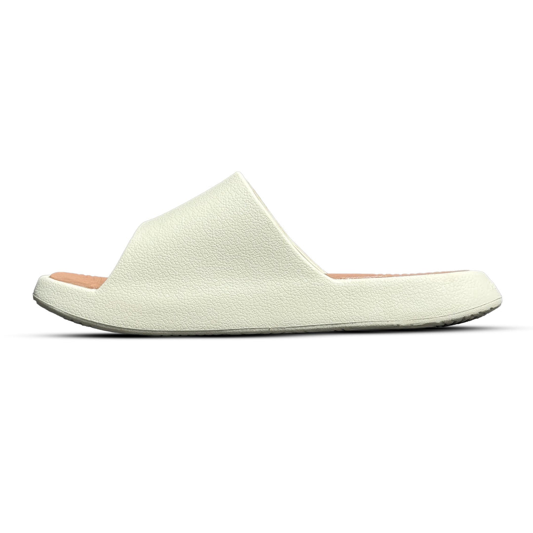 Peak Taichi Slippers Canvas White/Toffee Brown