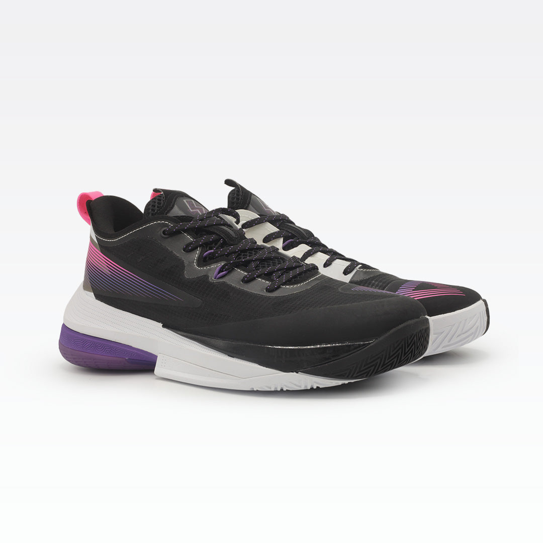 Peak Basketball Shoes Black Lakers Purple